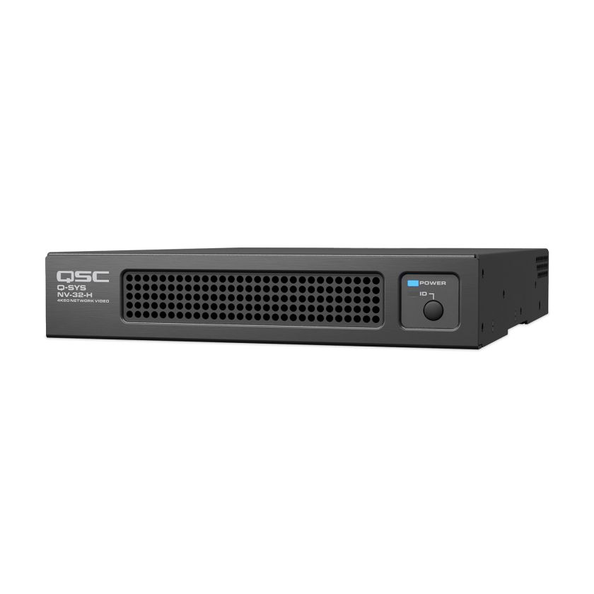 Q-SYS NV-32-H – 4K Videoverteilung über Netzwerk für Konferenzräume