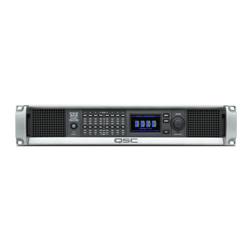 Q-SYS CX-Q 8K8 – netzwerkfähige Endstufe für Google Meet Raumsysteme
