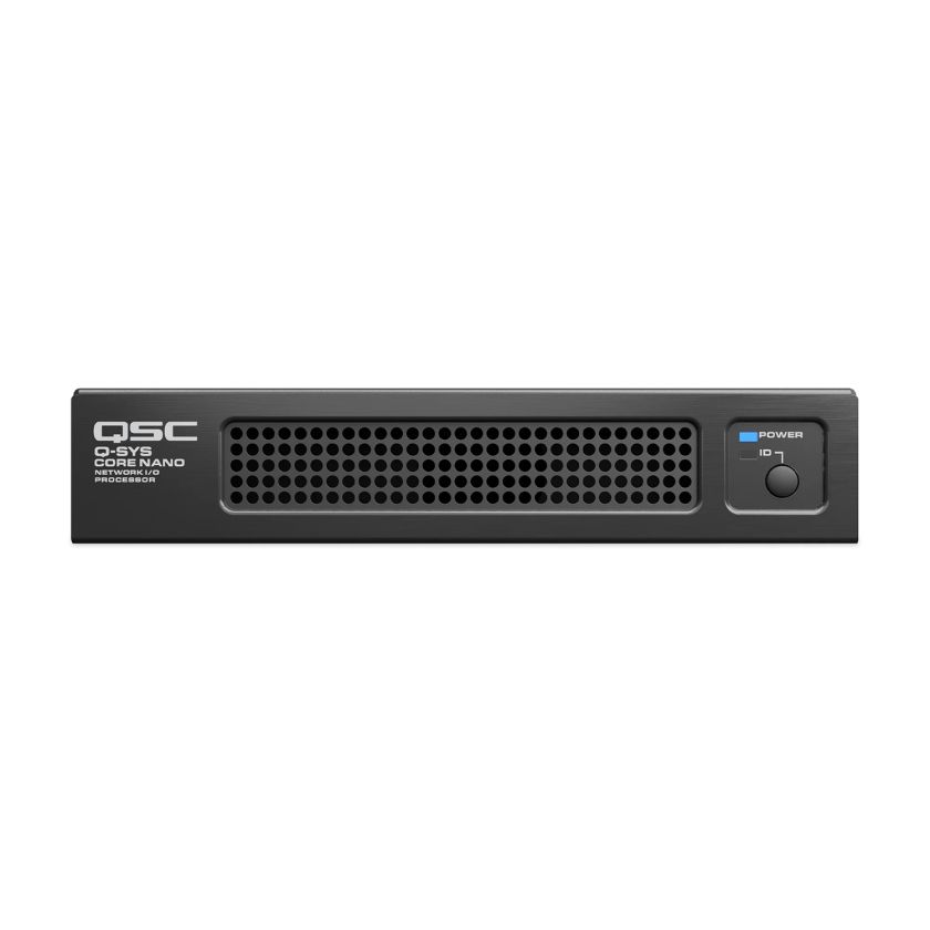 Q-SYS Core Nano – kleinster Q-SYS Prozessor für kompakte Raumsysteme