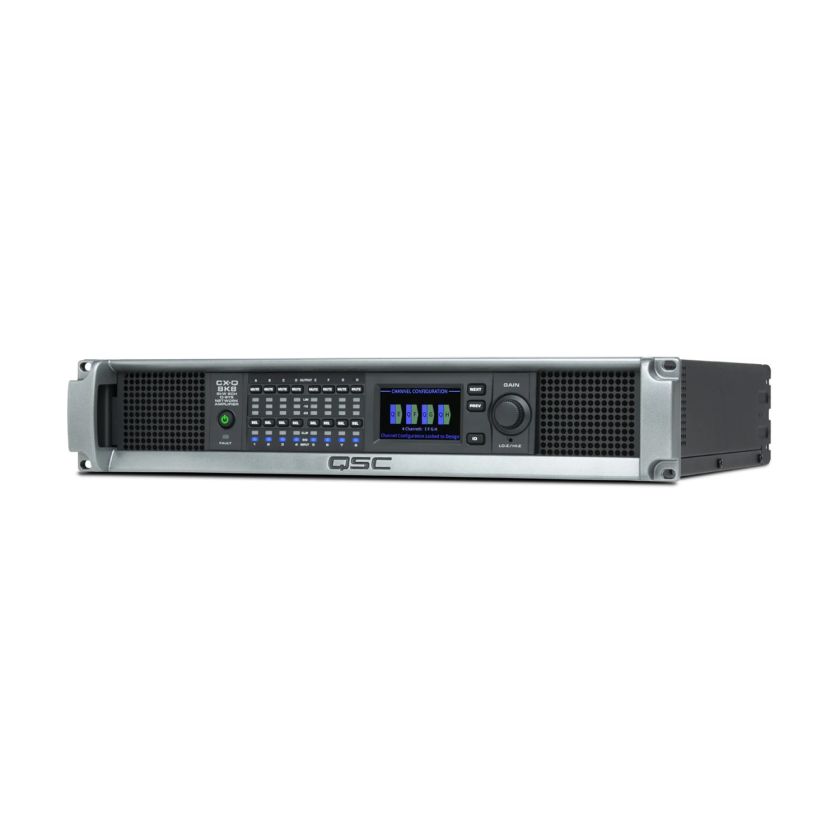 8-Kanal Verstärker Q-SYS CX-Q 8K8 – ideal für Auditorien und große Räume