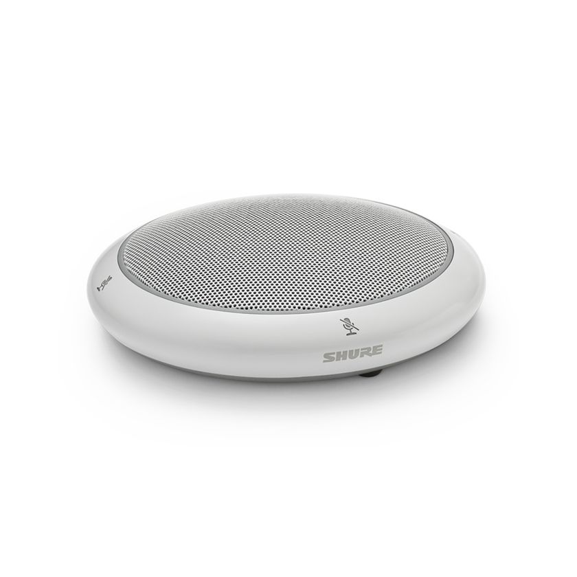 Shure MXA320W weißes Tischmikrofon für moderne Google Meet Meetingräume