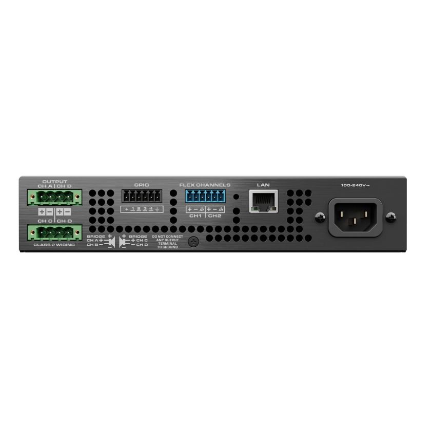 4-Kanal Verstärker Q-SYS SPA Qf 60x4 – 240 Watt für große Installationen