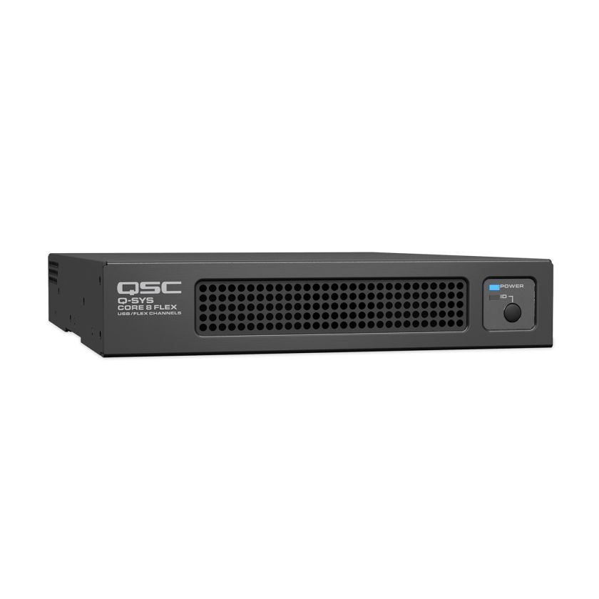 Kompakter AV Prozessor kaufen – Q-SYS Core 8 Flex für Google Meet Räume