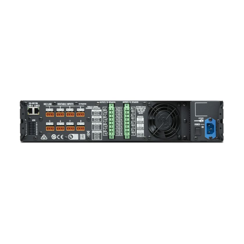Q-SYS CX-Q 8K8 – 8-Kanal Class-D Verstärker für anspruchsvolle AV Installationen