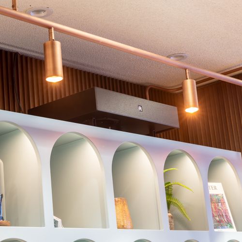 Schlichtes Soundsystem in den Hotelräumen