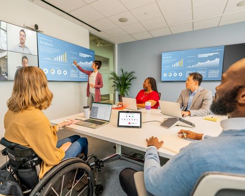 Konferenzraum für Virtuelle-Meetings optimiert