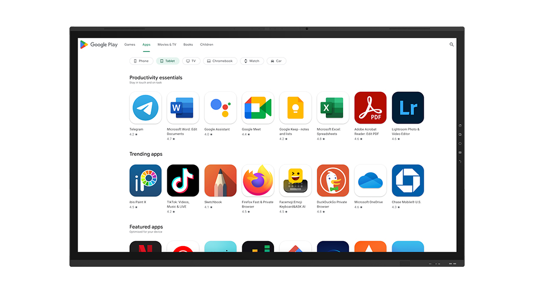 Clevertouch UX Pro Edge mit Google Play Store